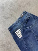 فروش شلوار جین زنانه و درخترانه مام فیت کمر ساده کد 1139